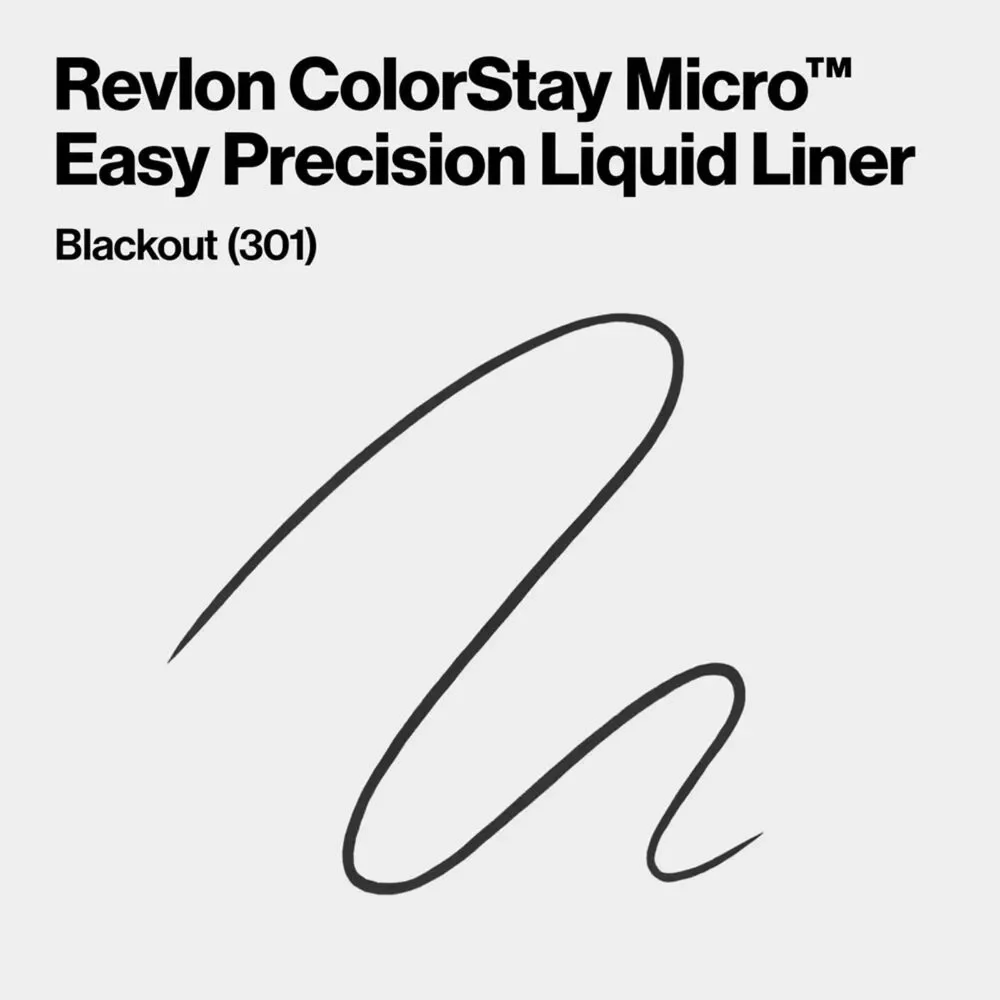 Revlon Colorstay Micro Liquid Waterproof Eyeliner 301 Blackout NEW
